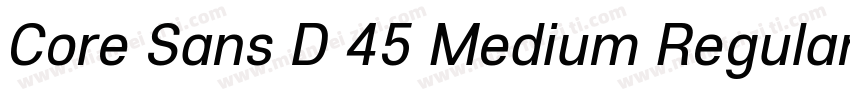 Core Sans D 45 Medium Regular字体转换